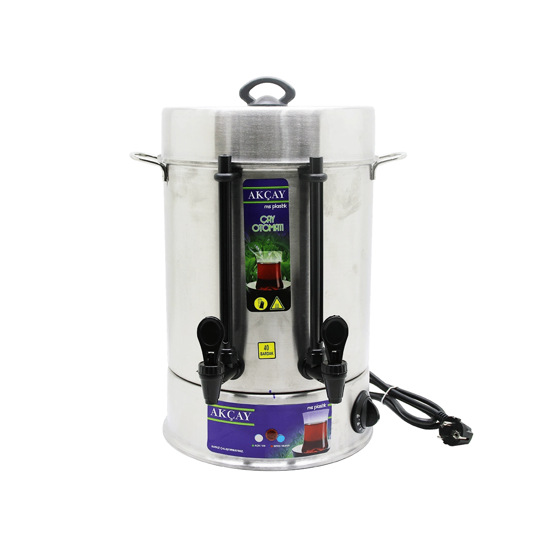 Çay Otomatı 40 Bardak Semaver Elektrikli Çay Makinesi ( Marka Değişkenlik Gösterebilir )  Bx40
