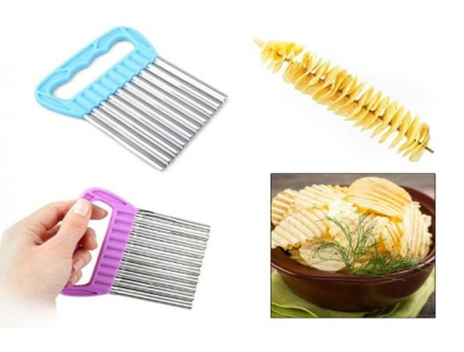 Chips Chopper Şekilli Sebze Ve Meyve Dilimleyici Bx40