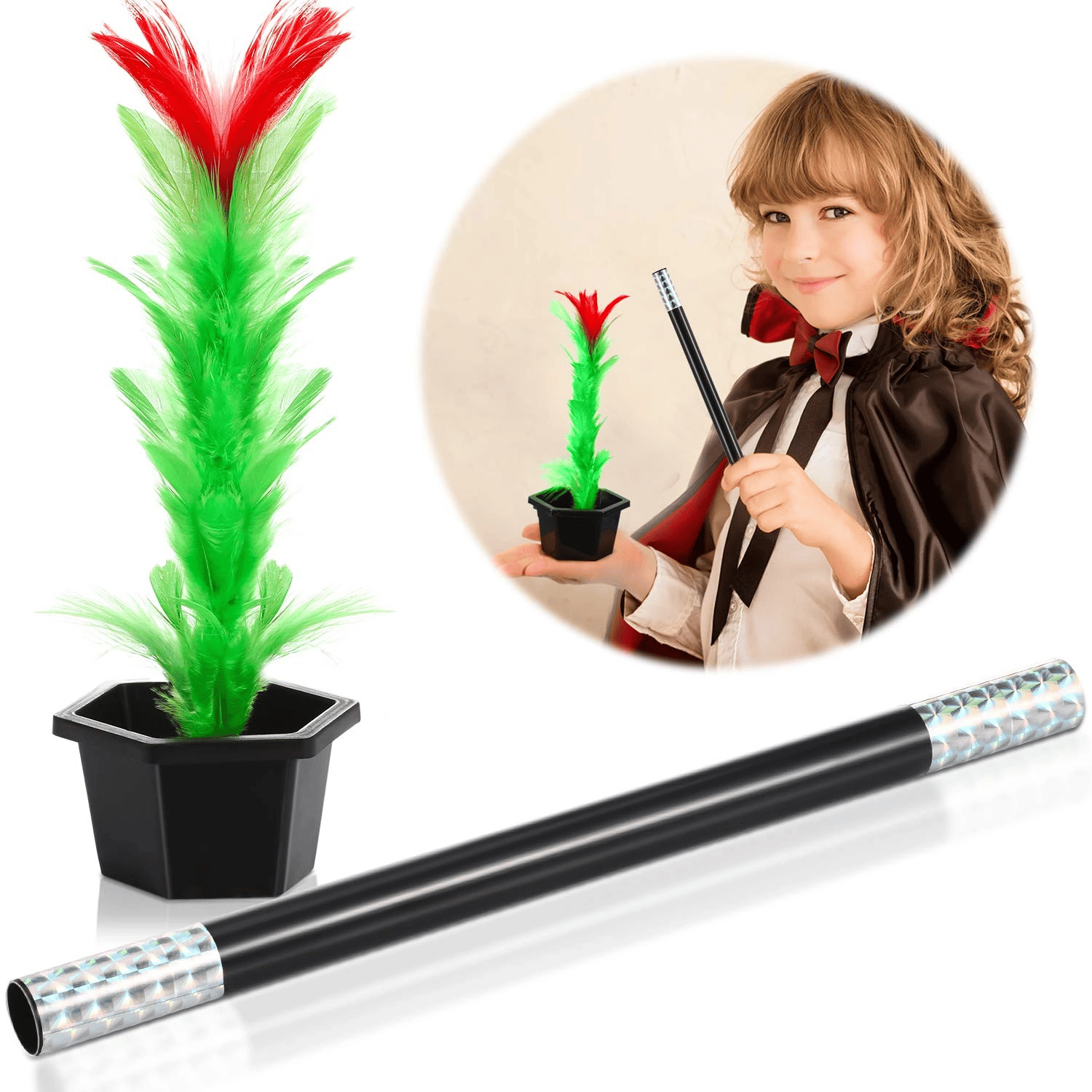 Çiçek Çıkaran Sihirli Çubuk Sihirli Çiçek Sihirbazlık Oyunu Bx40