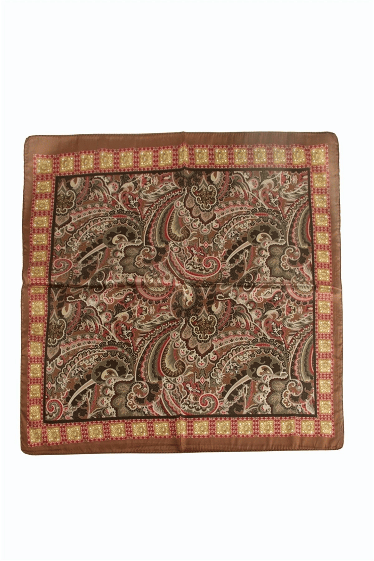 Çiçek Desenli Zr Şifon Fular 50*50 cm