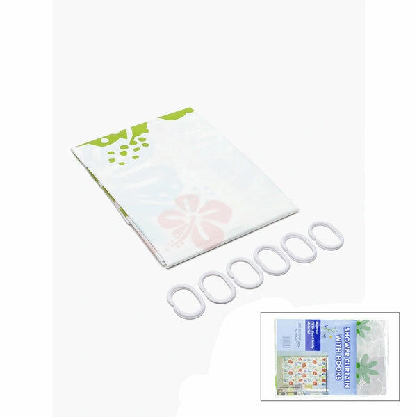 Çif Kanat Pvc Banyo Perdesi 2  Parça  X 90x180cm - 12 Halkalı Bx40