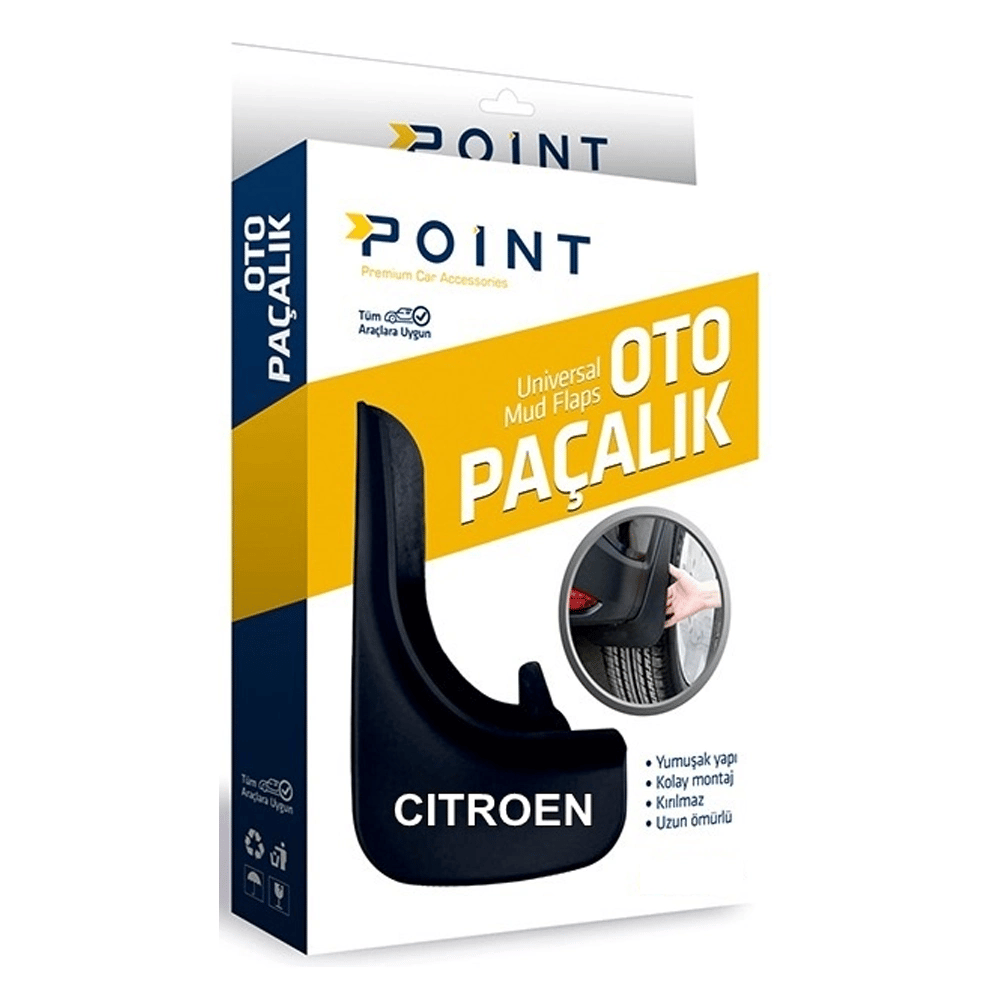 Citroen Paçalık Tozluk Çamurluk Universal Siyah 2'li
