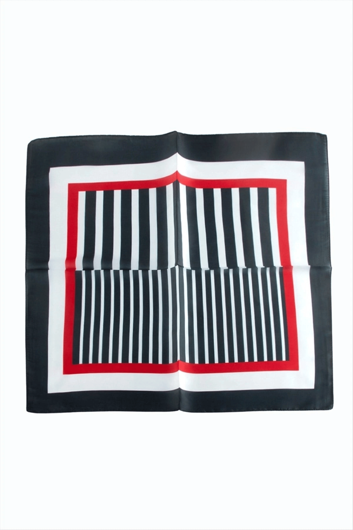 Çizgili Desenli Zr Şifon Fular 50*50 cm