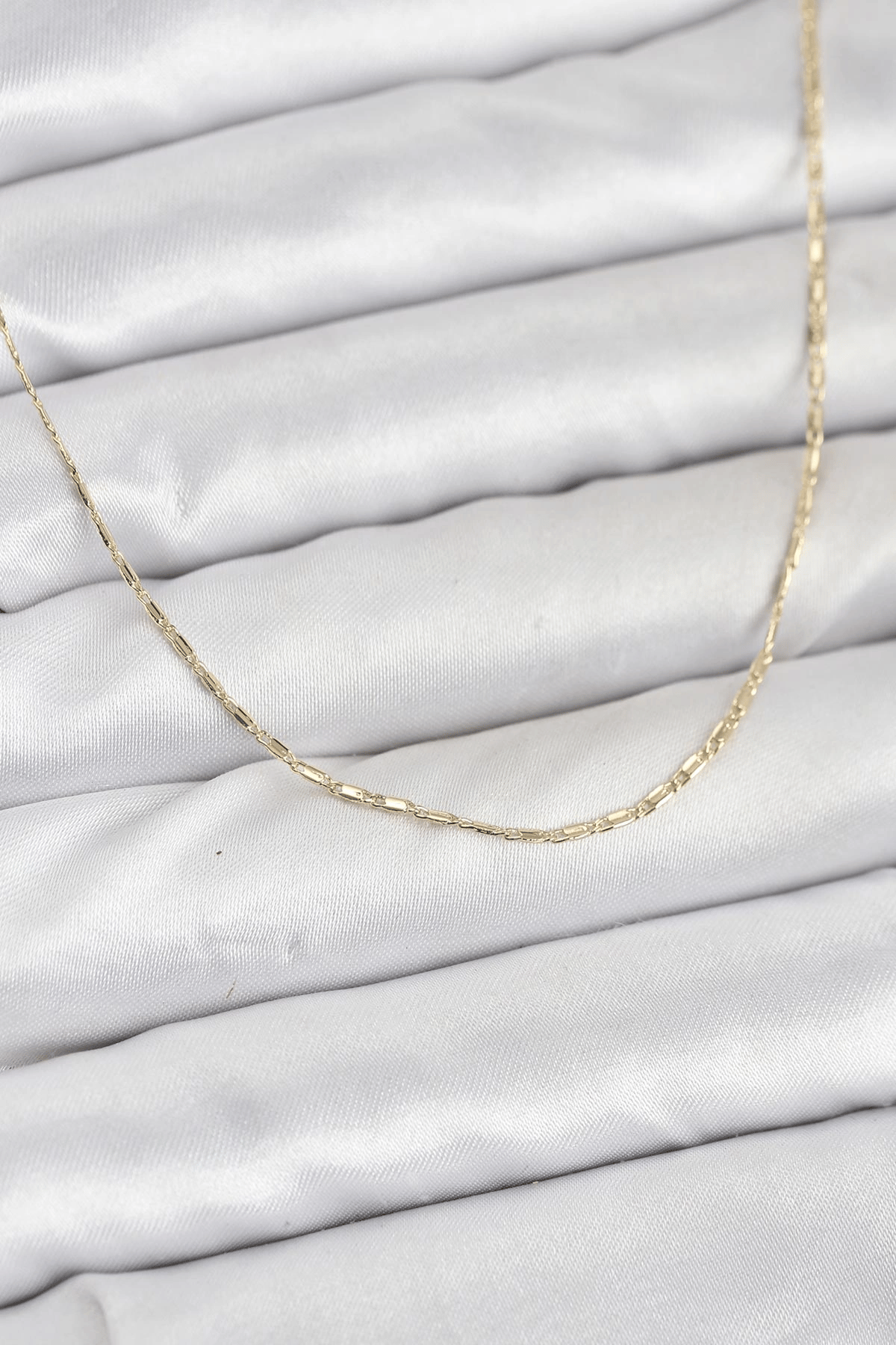 CM 14K Gold Renk Kesme Model 60 cm Kadın Kolye