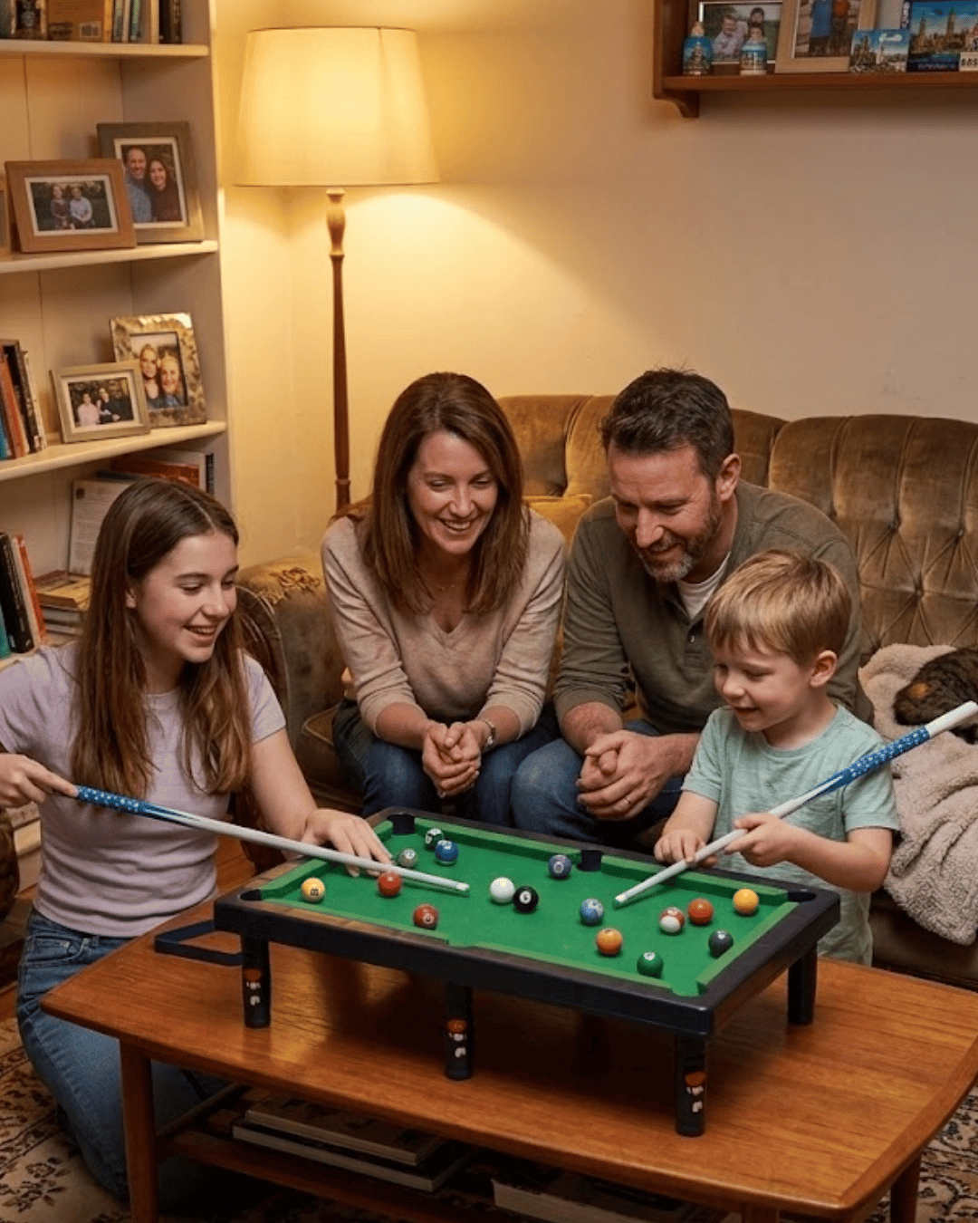 Çocuklar İçin Bilardo Seti Masaüstü Snooker ve Pool Oyuncak