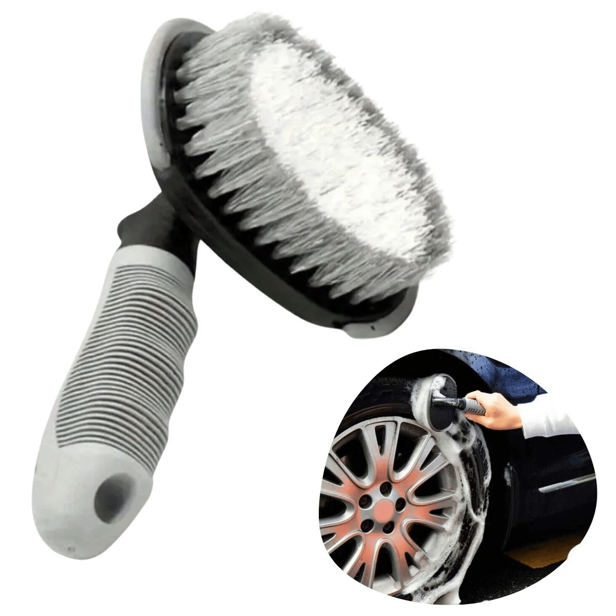 Çok Amaçlı Araç Temizlik Fırçası – Oto İç Ve Dış Yüzeyler, Koltuk, Halı, Torpido Ve Jant İçin Ergonomik Temizlik Fırçası Bx40
