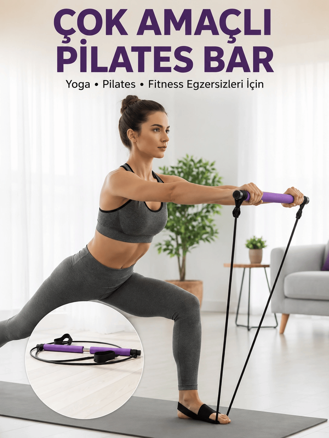 Çok Amaçlı Pilates Bar Yoga ve Fitness İçin Profesyonel Tasarım