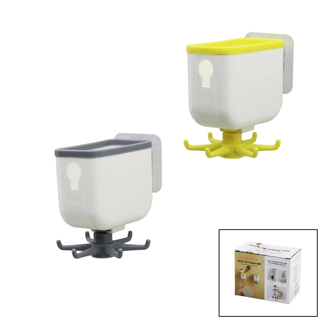 Çok Fonksiyonlu Yapışkan Askı 360 Derece Döner  2.5 - 7.5cm Bx40