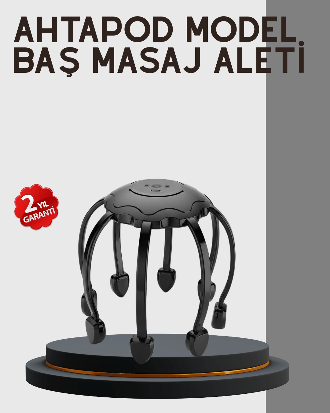 Çok Noktalı Elektrikli Kafa Masaj Cihazı 3 Modlu Rahatlatıcı Masaj