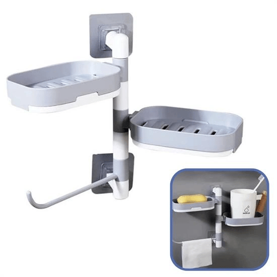 Çoklu Sabun Tutucu Fonksiyonel Banyo Sabunluk Bx40