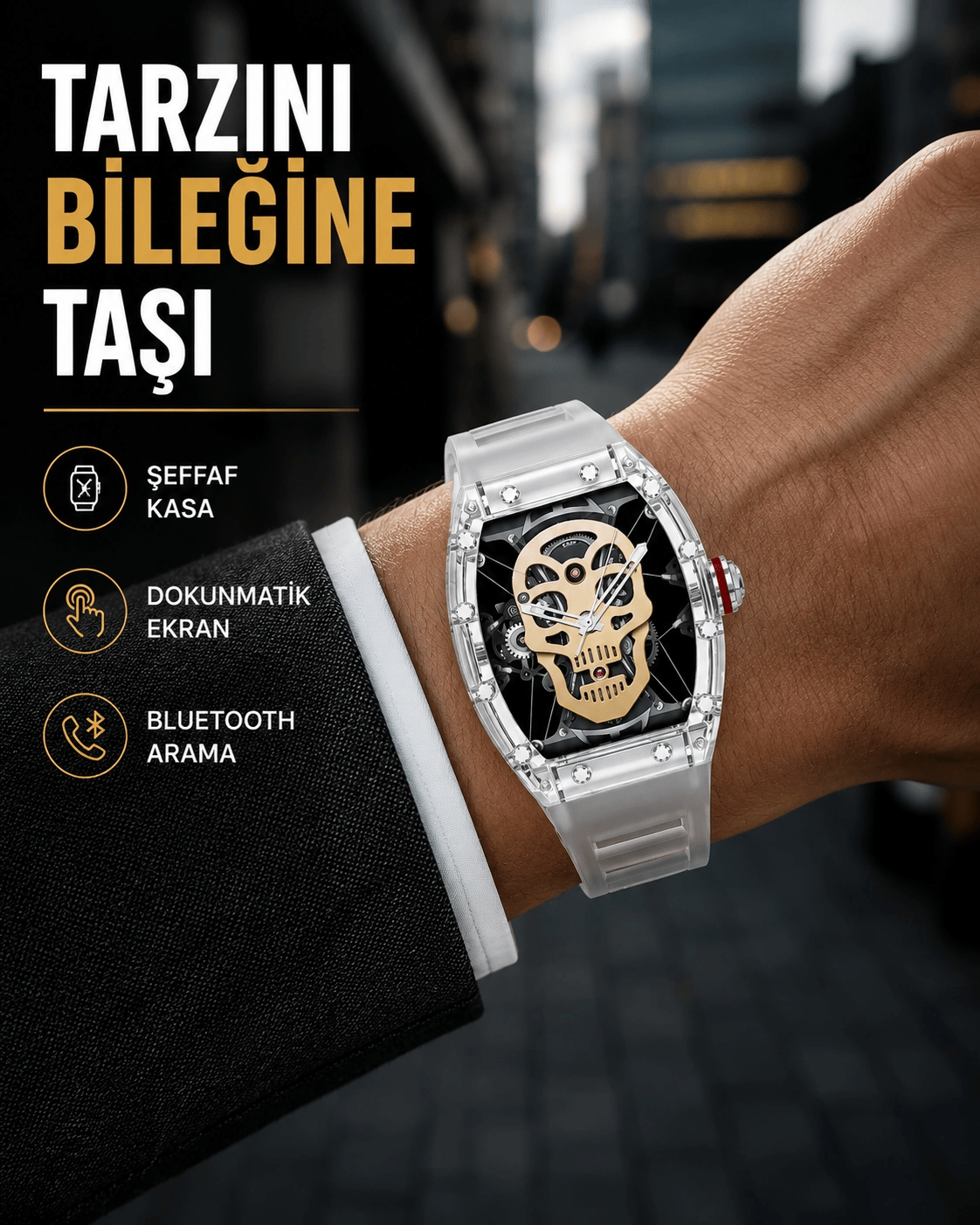 Çoklu Spor Modlu Akıllı Saat Bildirim Destekli Yeni Nesil
