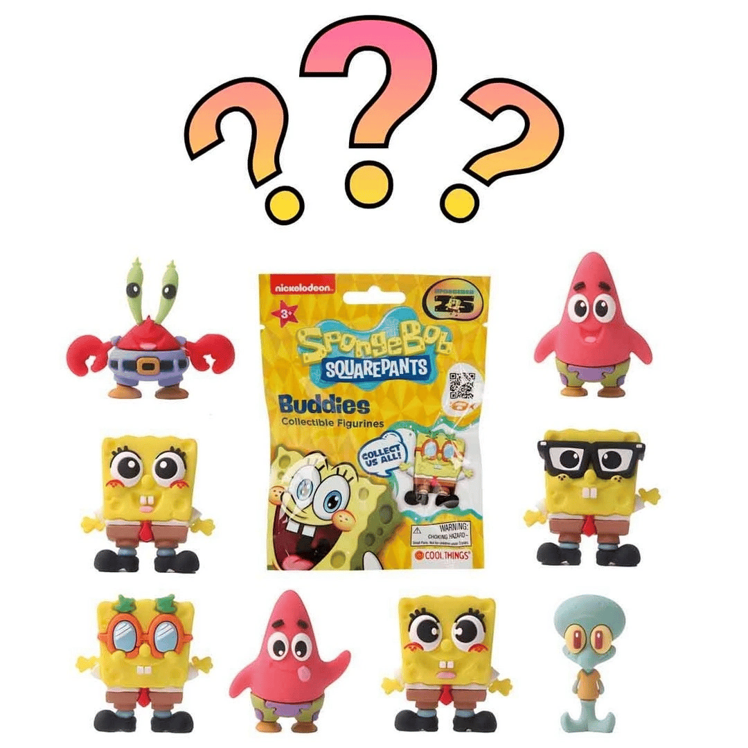 Cool Things SpongeBob SquarePants Buddies 3D Sürpriz Figür Paketi