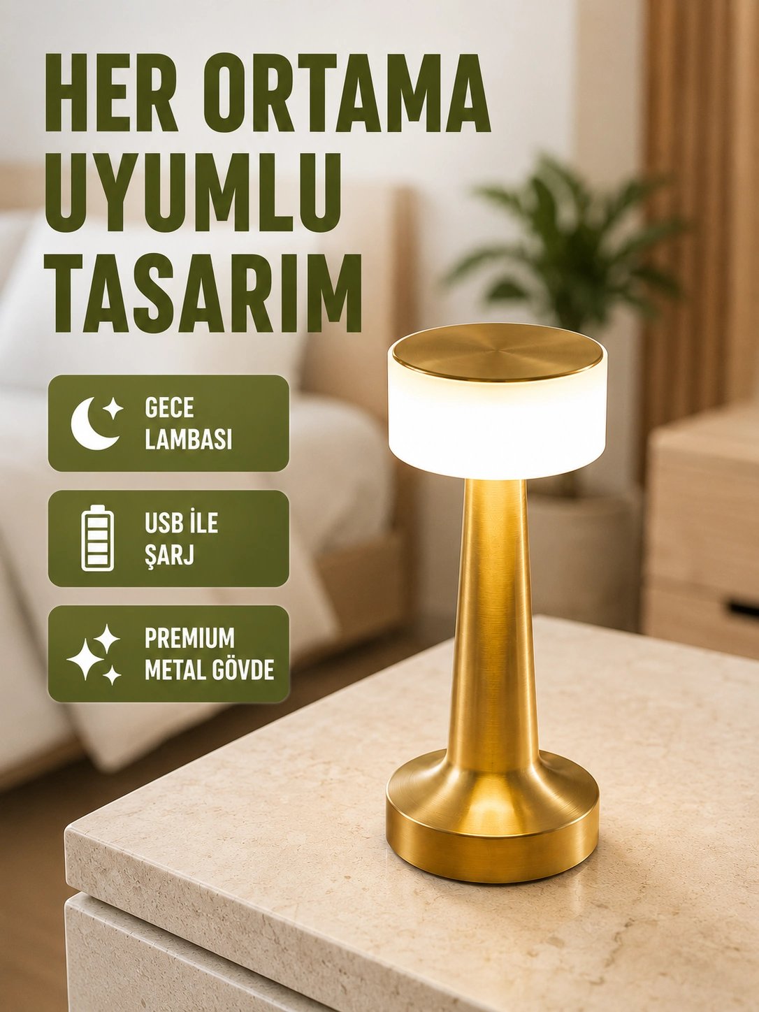 DEKORATİF MASA LAMBASI