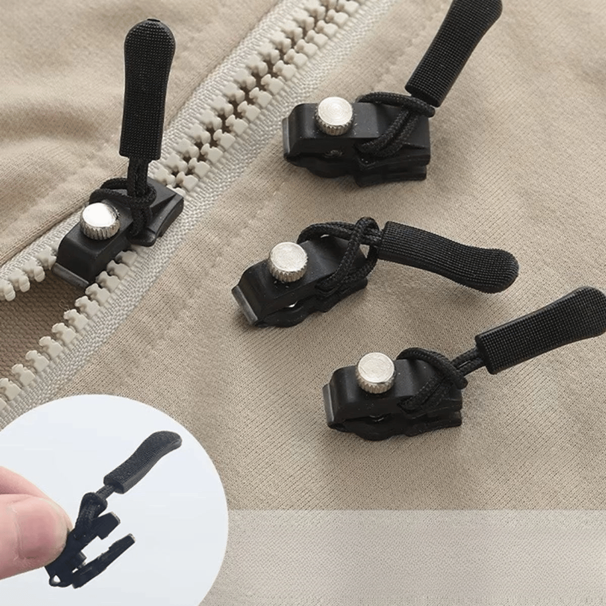 Dikiş Gerektirmeyen Pratik Fermuar Tamir Kiti 6 Adet Bx40