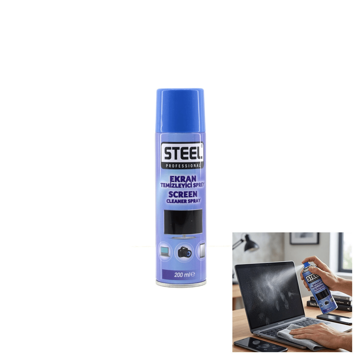 Ekran Temizleyici Sprey 200ml Bx40