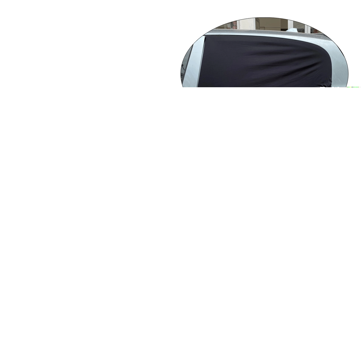 Elastik Oto Yan Cam Bebek Güneşlik Araba Perdesi Sedan Uyumlu 1 Adet