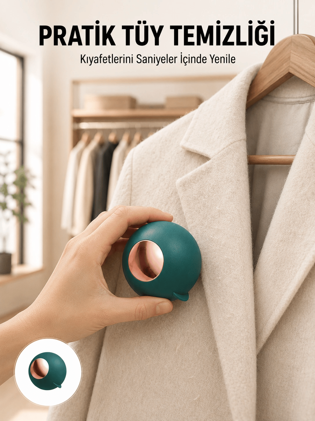 Elbise Tiftik Çıkarıcı Top – Yeniden Kullanılabilir ve Yıkanabilir
