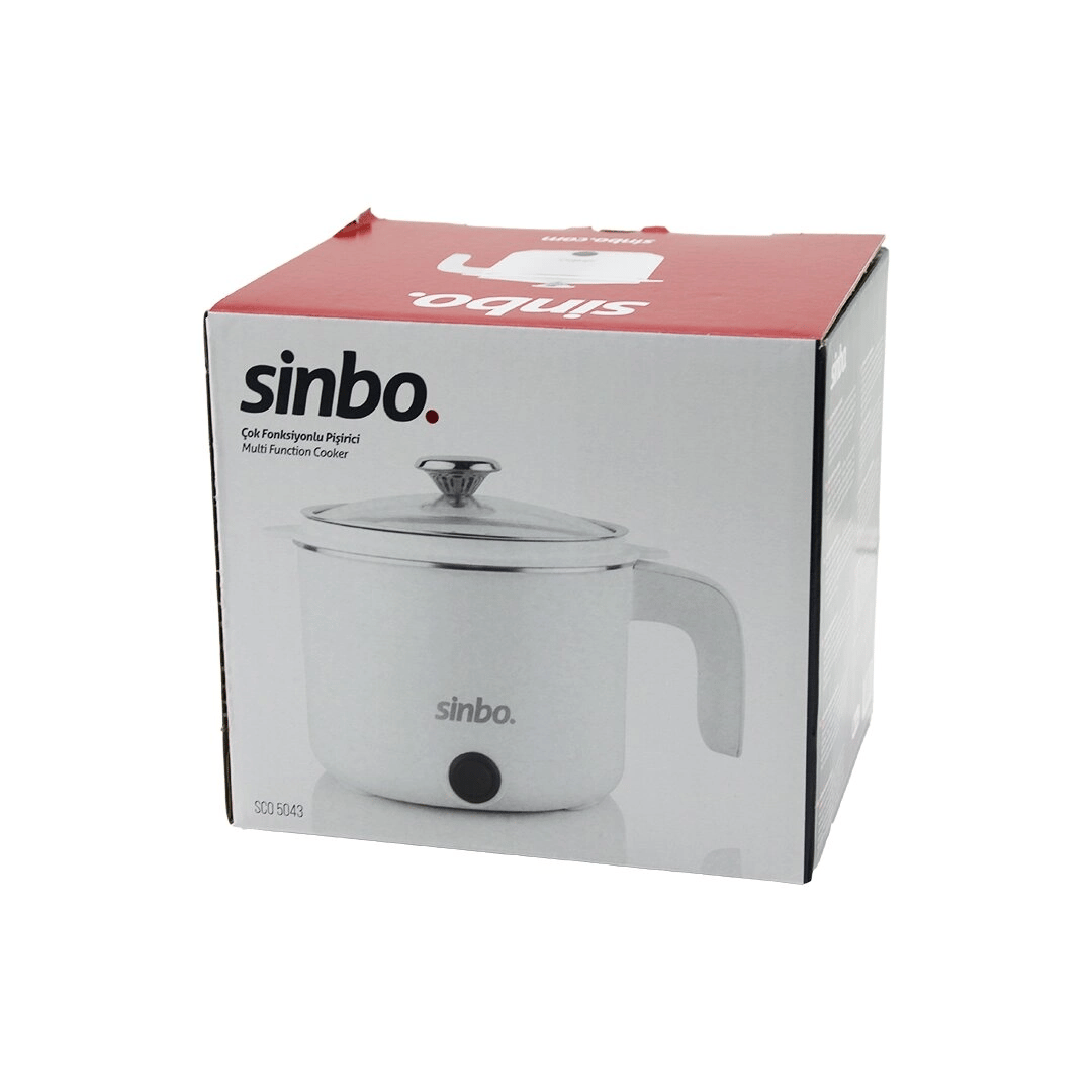 Elektrikli Fonksiyonlu Pişirici Çelik Tencere 800ml 400w Buharda Pişirme Aparatı Cam Kapak Sco-5043 Bx40