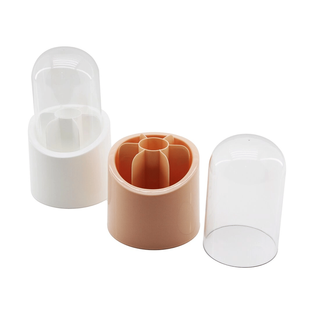 Elis 7 Bölmeli Kapsül Organizer Plastik Hazne - Kristal Mika Fanus Kapak Bx40