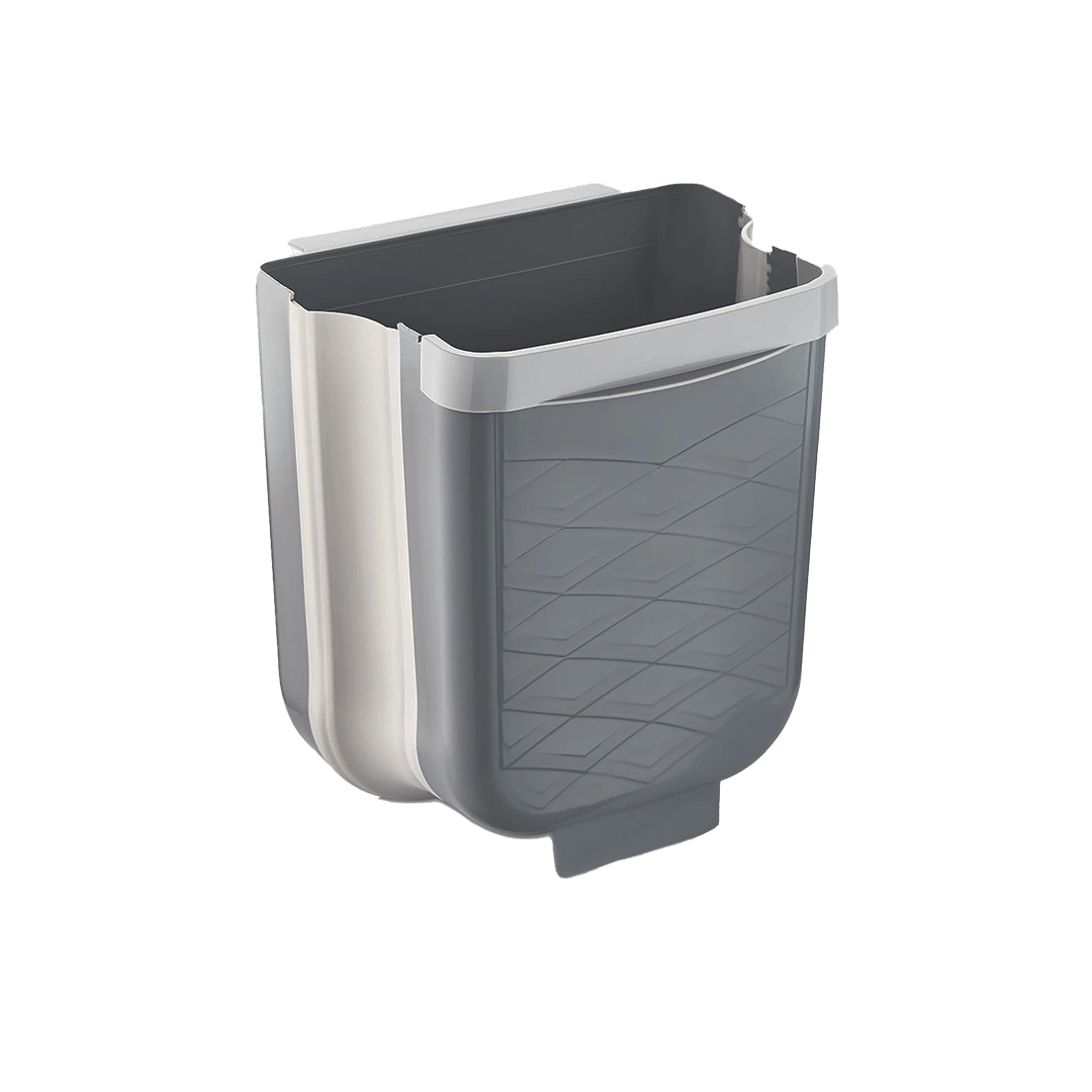 Gri Katlanabilir Mutfak Çöp Kovası 6lt Bx40