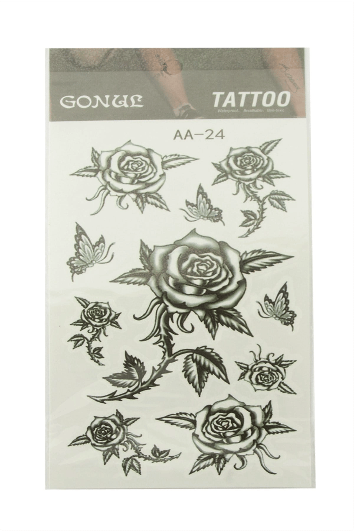 Gül Tattoo Dövme Sticker