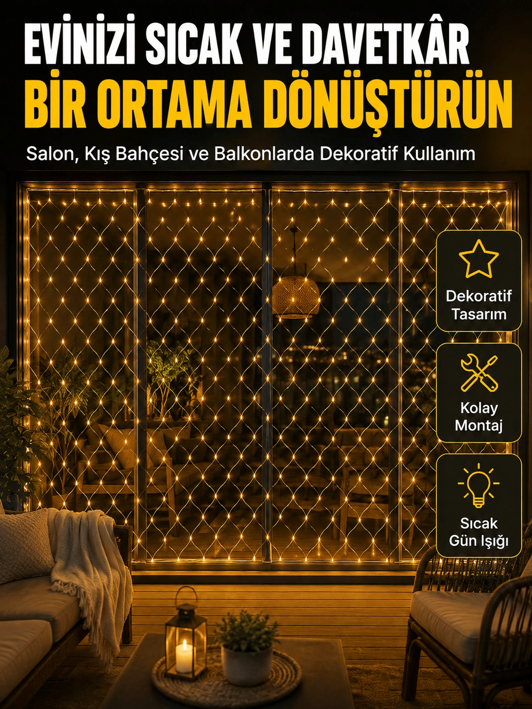Gün Işığı Ağ LED ile Balkon ve Teraslarınıza Estetik Dokunuş