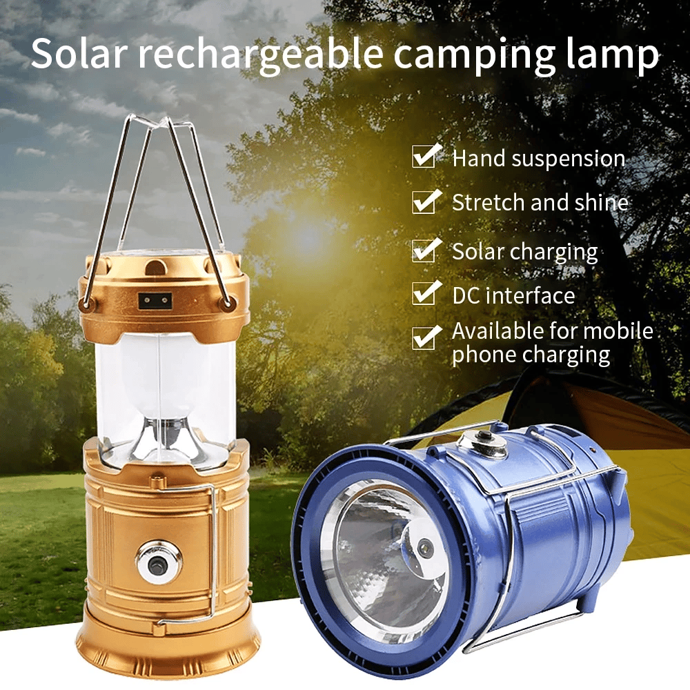 Güneş Enerjili Açılır Kapanır Kamp Lambası Bx40