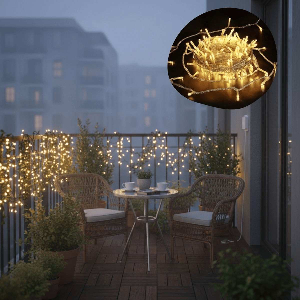Günışığı Renk 5 Farklı Işık Modlu 10 Metre Eklemeli Dekor Boncuk Model Dekoratif Led Bx40