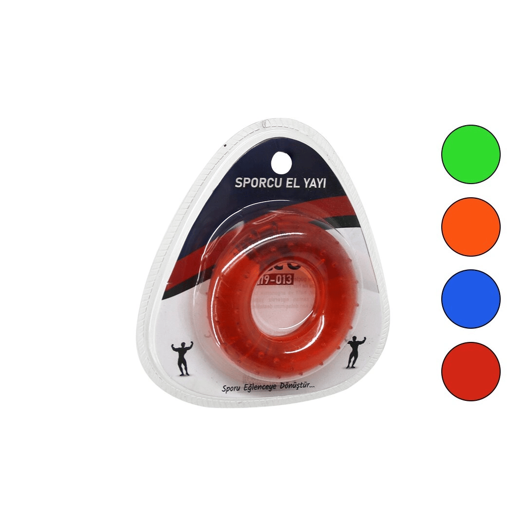 Halka Model Şeffaf - Renkli Sporcu Silikon El Yayı Bx40