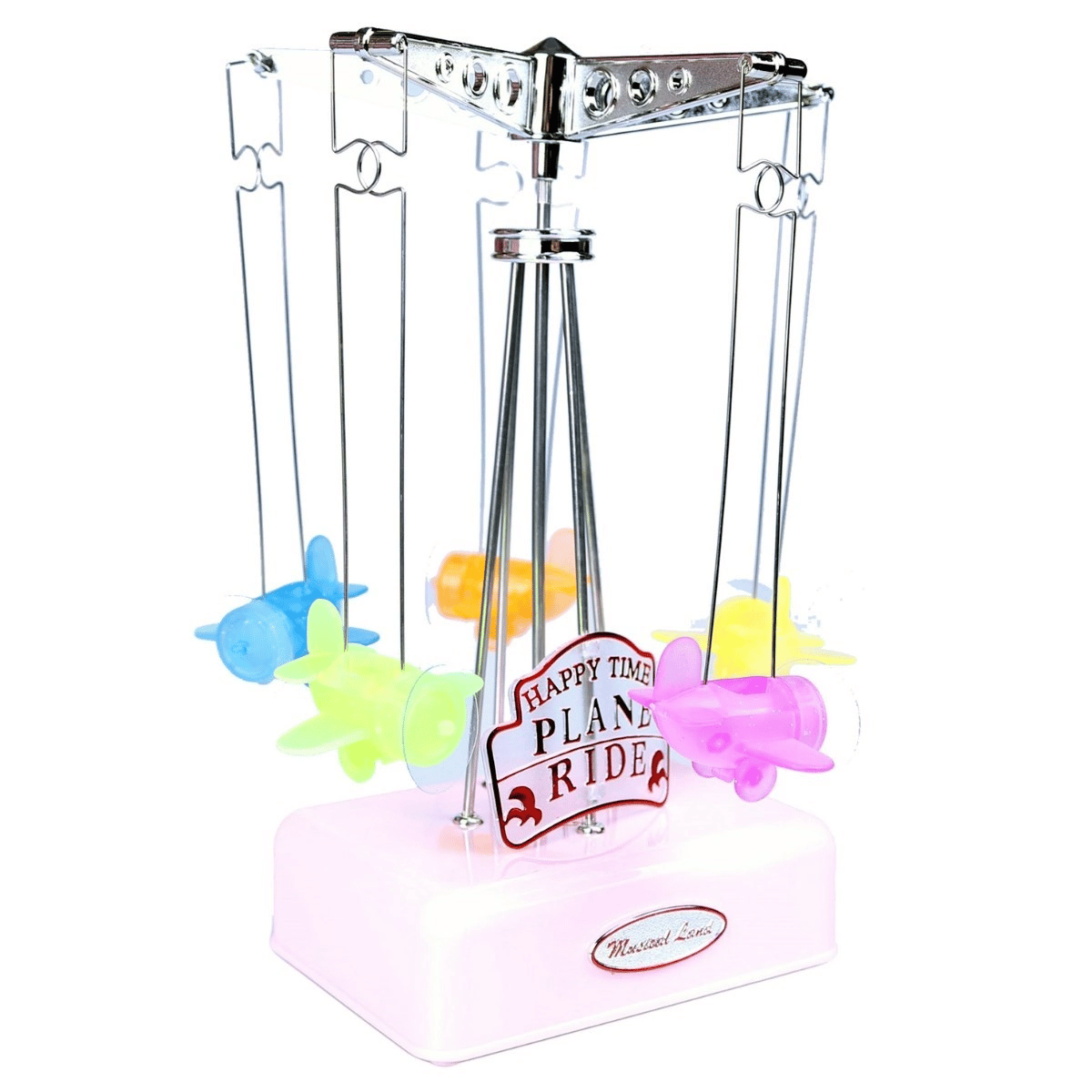 Hareketli Uçaklı Kurmalı Hediyelik Küçük Müzik Kutusu Aleti Bx40