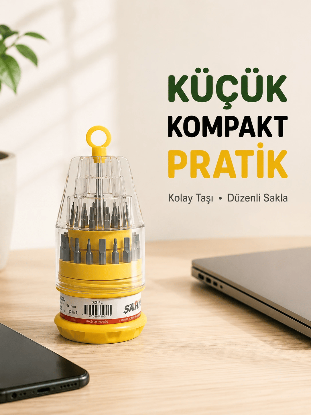 Hassas Tornavida Seti Kaymaz Saplı Elektronik Onarım Seti