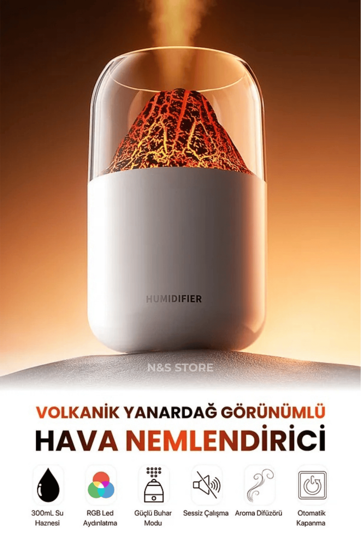 Hava Nemlendirici - Renk: Çok Renkli, Sıcak Soğuk Kullanımı: Soğuk, Özellik: Sulu