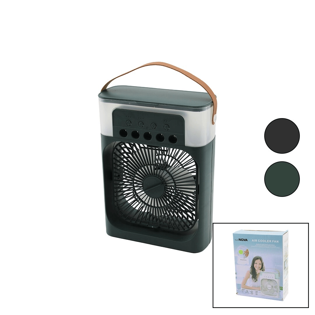 Hava Nemlendirme - Fan - Gece Lambası Masa Üstü Ultrasonik Vantilatör 360 Derece Usb Şarj 3kdm Hız Bx40