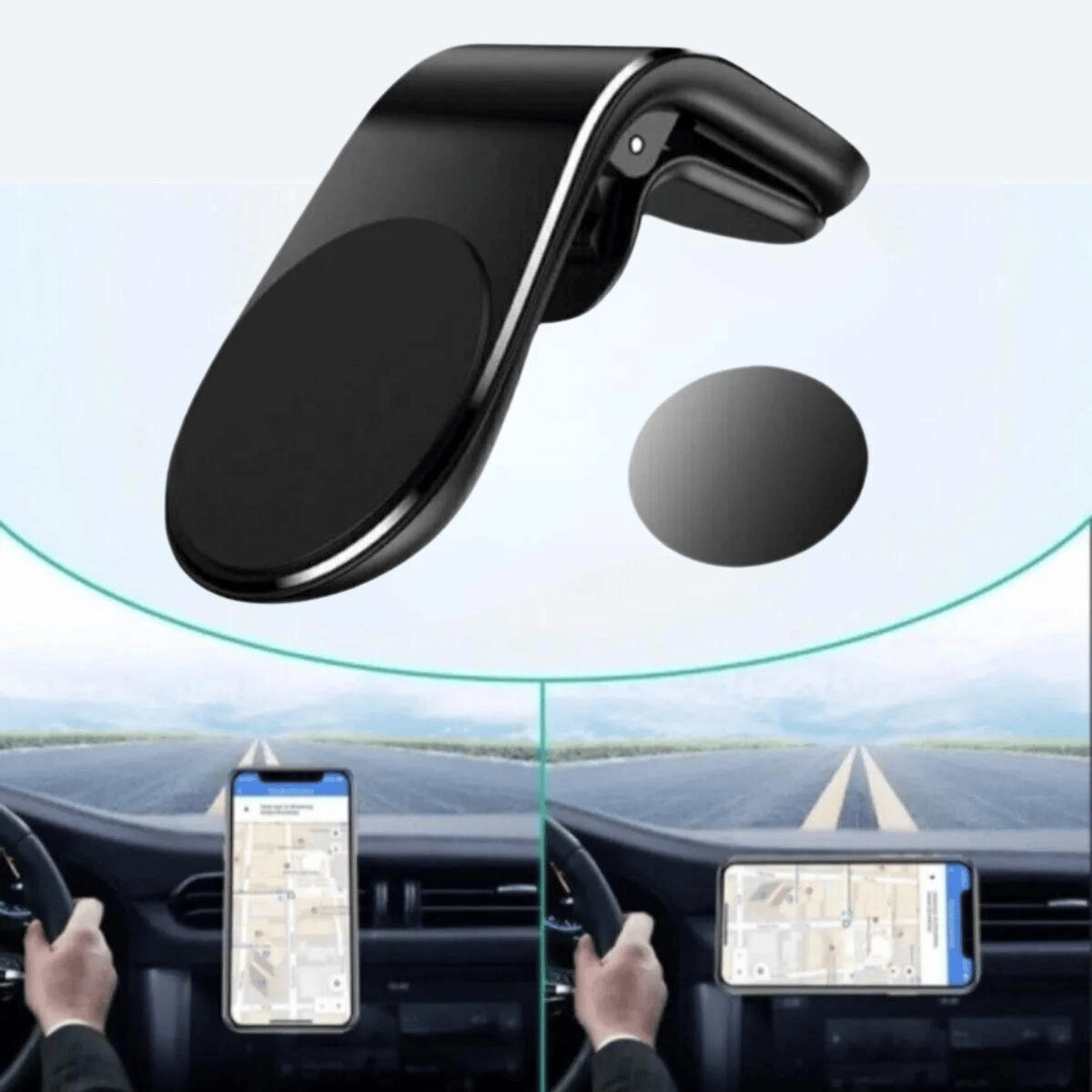 Havalanndırma Izgarasına Takılabilen Mandallı Mıknatıslı Oto Araç Içi Manyetik Telefon Tutucu Bx40