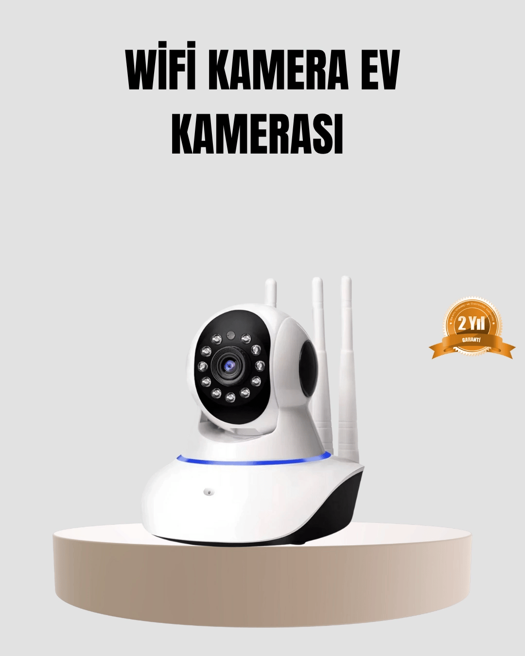 HD IP Kamera – Gece Görüşlü, Hareket Sensörlü, Mobil Takip ve Çift Yönlü Ses