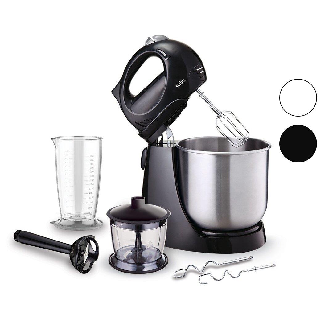 INOX TASLI MİKSER - BLENDER SETİ 5 KADEME HIZ+TURBO HAMUR YOĞURMA+ KASE 300W600ML HAZNE700ML ÖLÇÜ KABI SMX-2731 (3936)