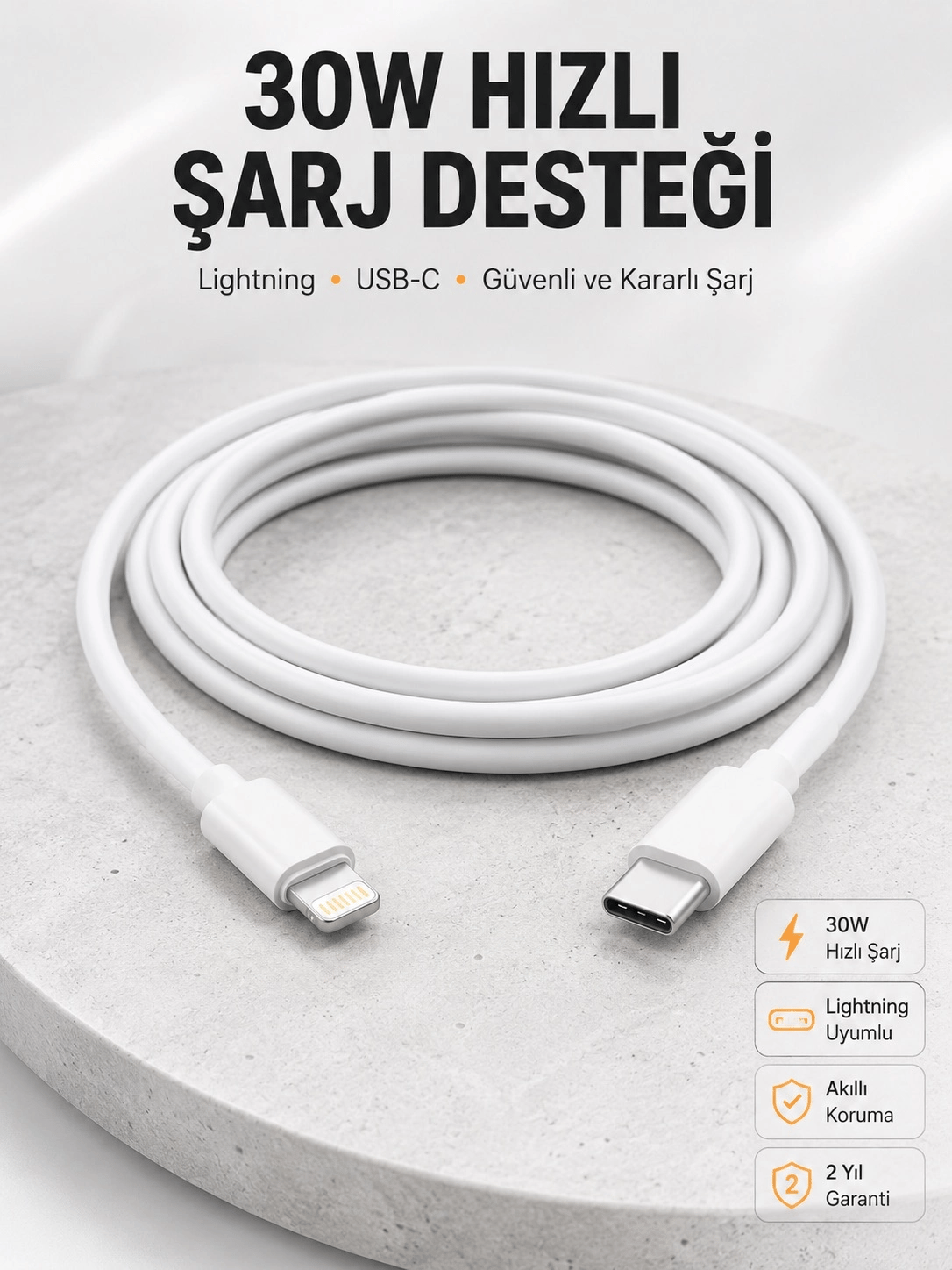 IOS Tüm Serilerle Uyumlu 30W Hızlı Şarj Aleti 11 12 13 14/Pro Max Mini Plus