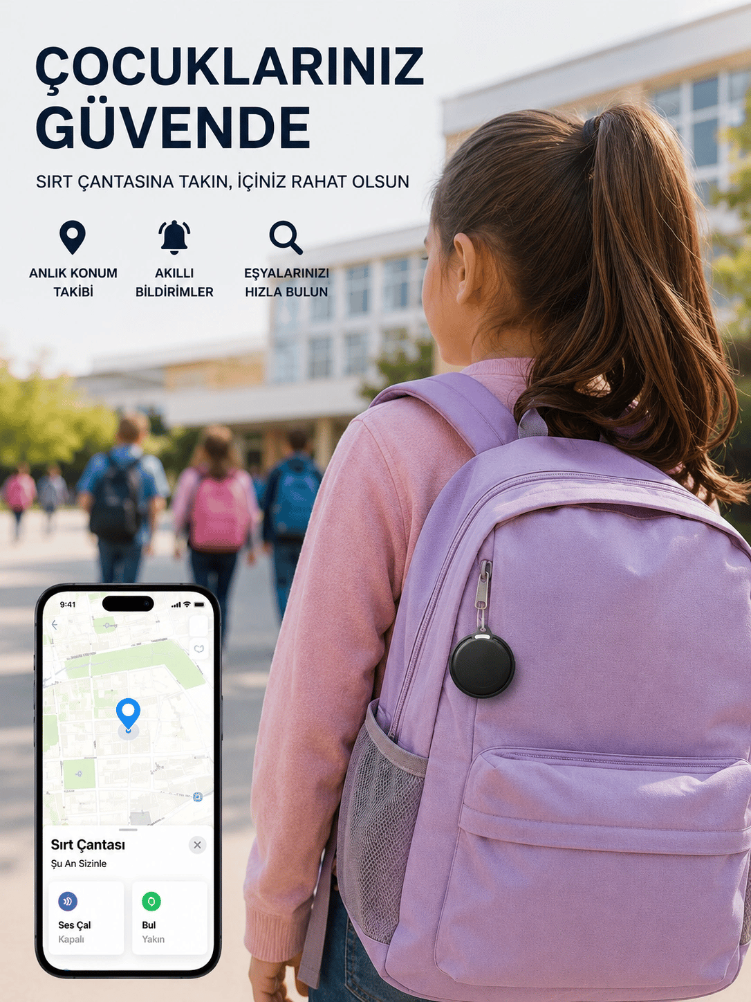 İOS ve Android Destekli AirTag Konum Takip ve Eşya Bulucu