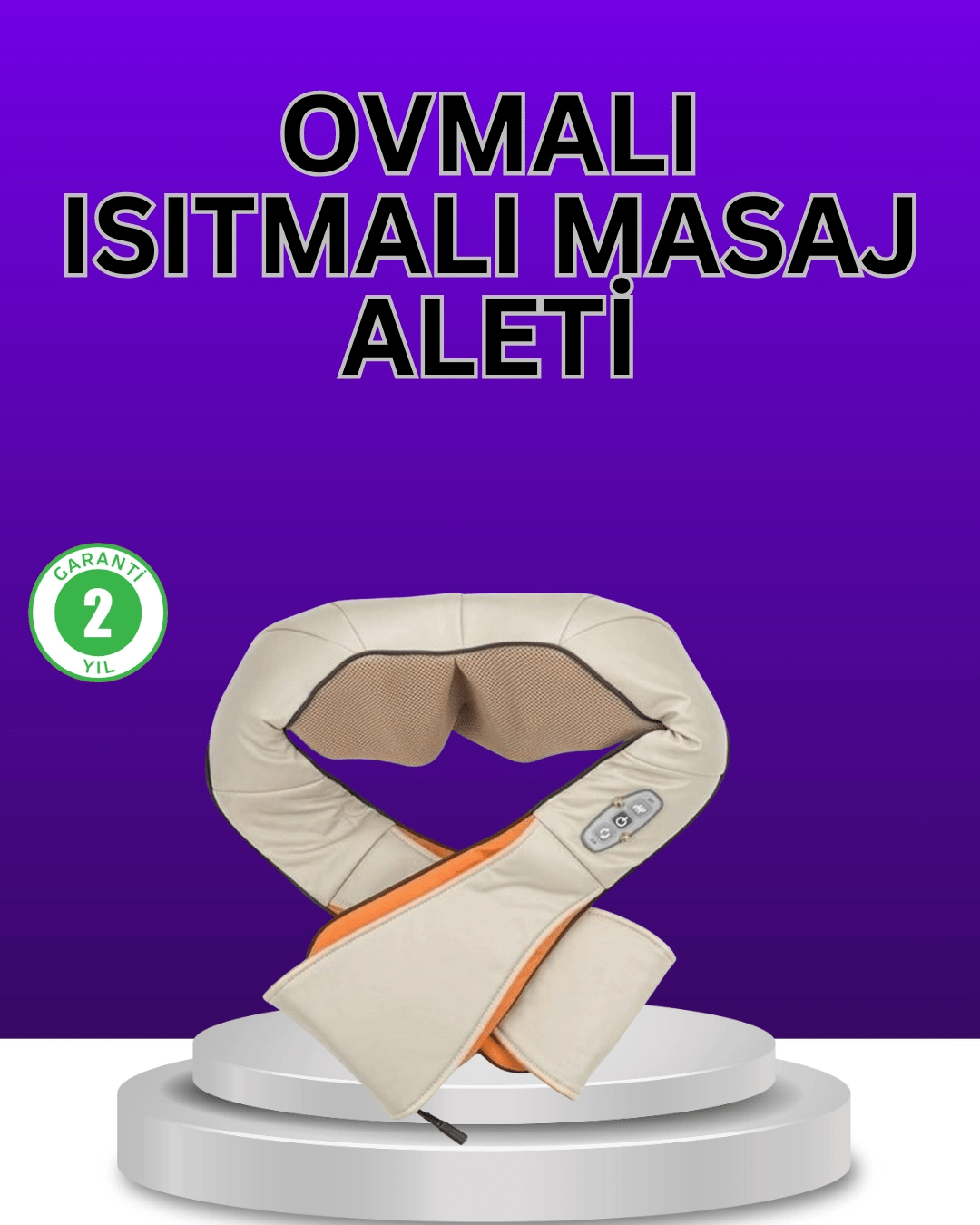 Isıtma Fonksiyonlu Ovmalı Boyun Omuz ve Vücut Masaj Cihazı Rahatlatıcı