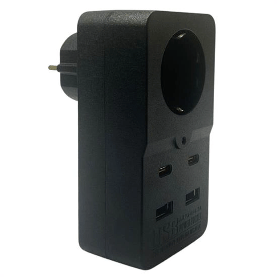 Isıya Dayanıklı Termal Akım Korumalı 1 Priz Girişli 2 Usb Girişli 2 Type-c Girişli Pirz Bx40