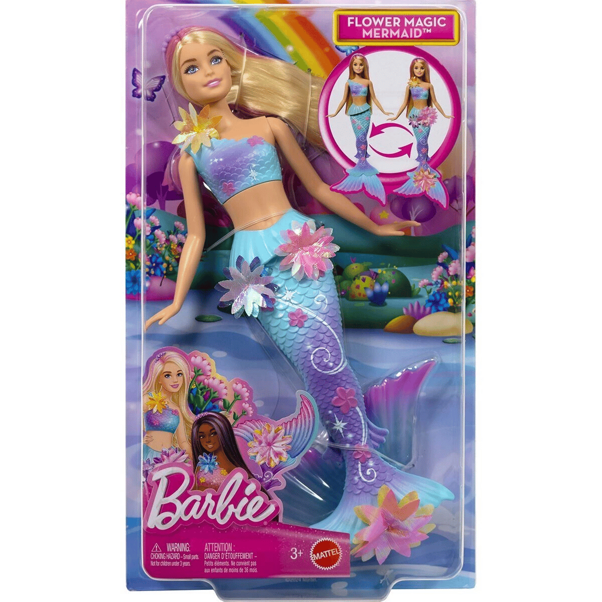 JDM72 Barbie Büyülü Çiçekler Deniz Kızı - Flower Magic Mermaid