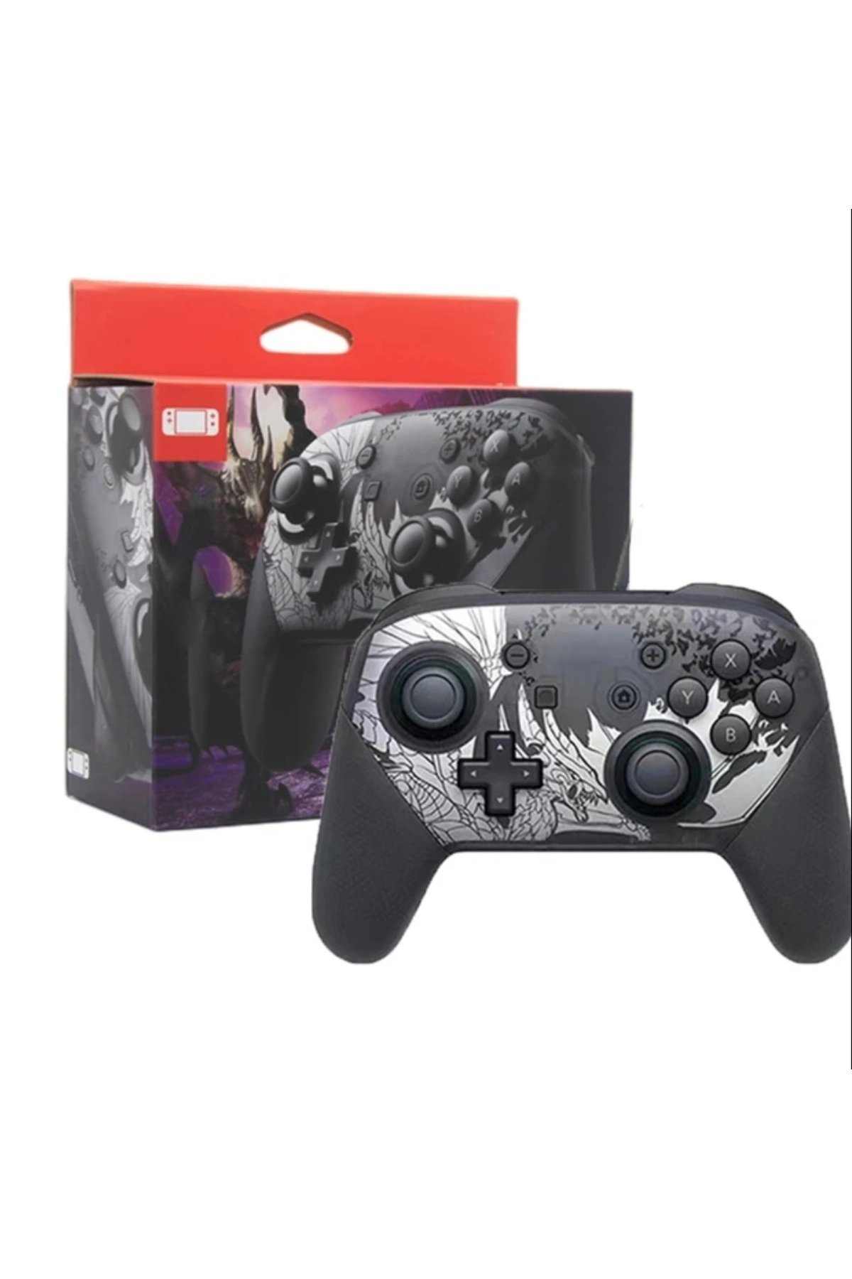 Joystick siyah Bluetooth bağlantılı Nintendo Switch uyumlu kablosuz gamepad oyun kolu
