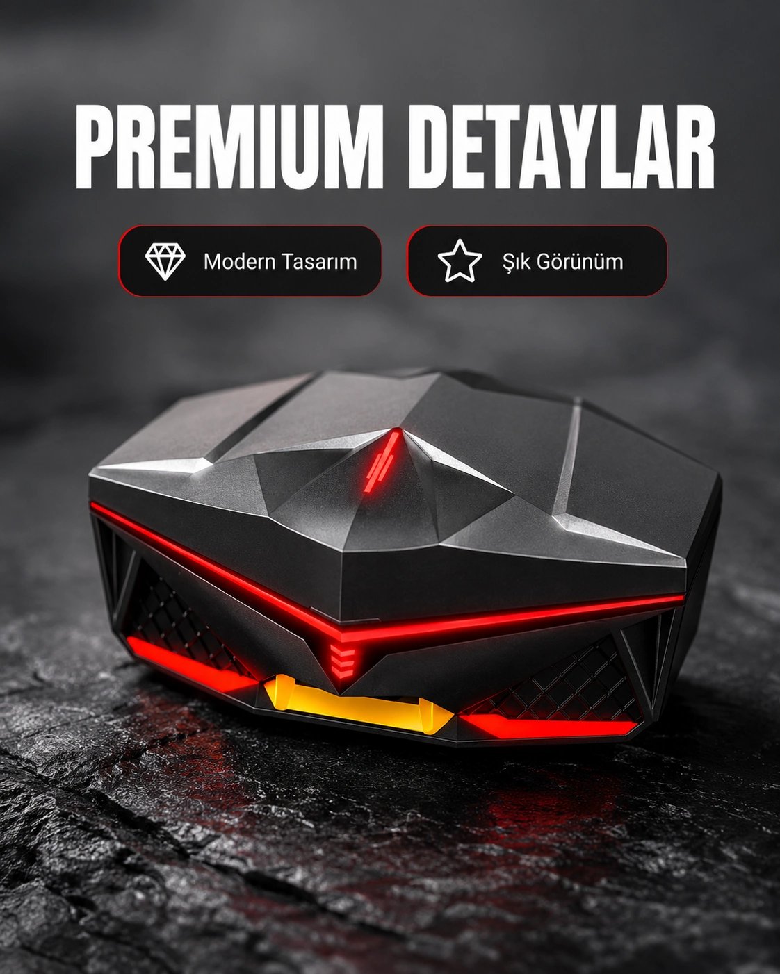 Kablosuz Bluetooth 5.0 Metal Kasa Gaming Kulaklık Yeni Nesil