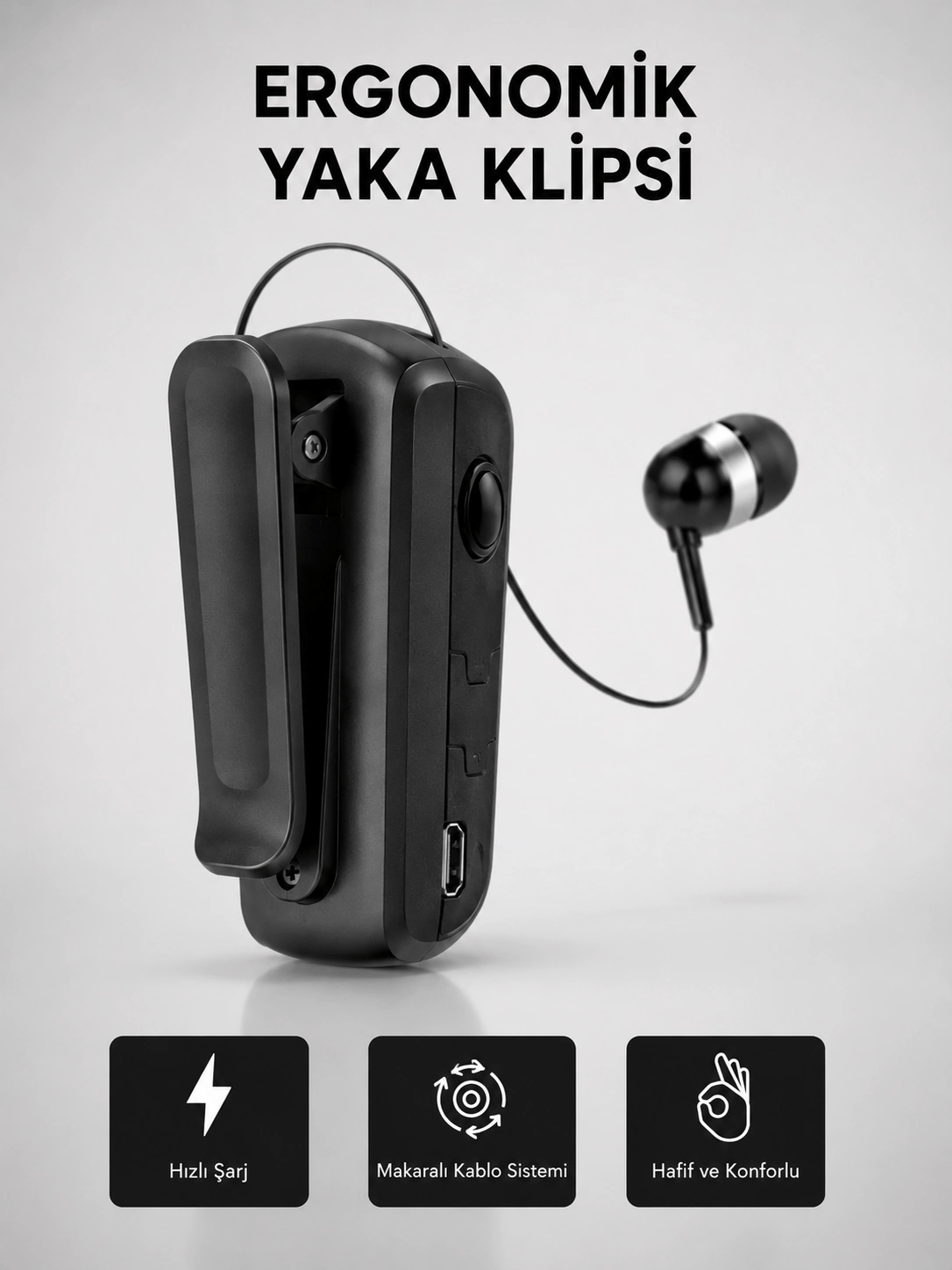 Kablosuz Bluetooth Kulaklık – Gürültü Önleyici, Uzun Pil Ömürlü, Çift Cihaz Bağlantılı