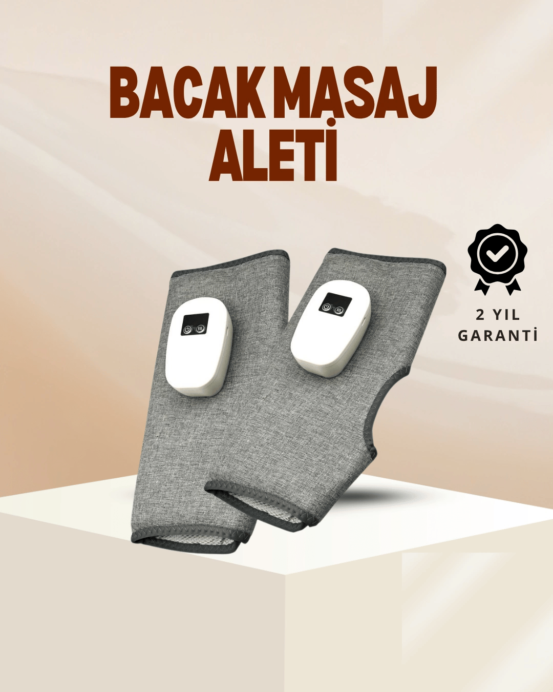 Kablosuz Isıtmalı Baldır Masaj Aleti – 3 Hava Basınçlı, Titreşimli ve Sıcak Kompres Fonksiyonlu
