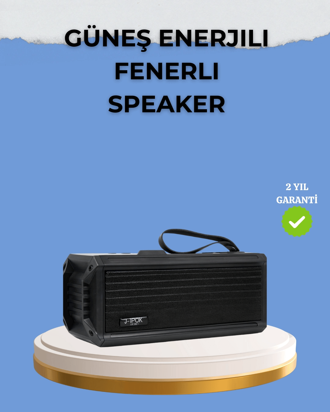 Kablosuz J-IPOX P520 Bluetooth Hoparlör Uzun Pil Ömrü ve Mikrofon