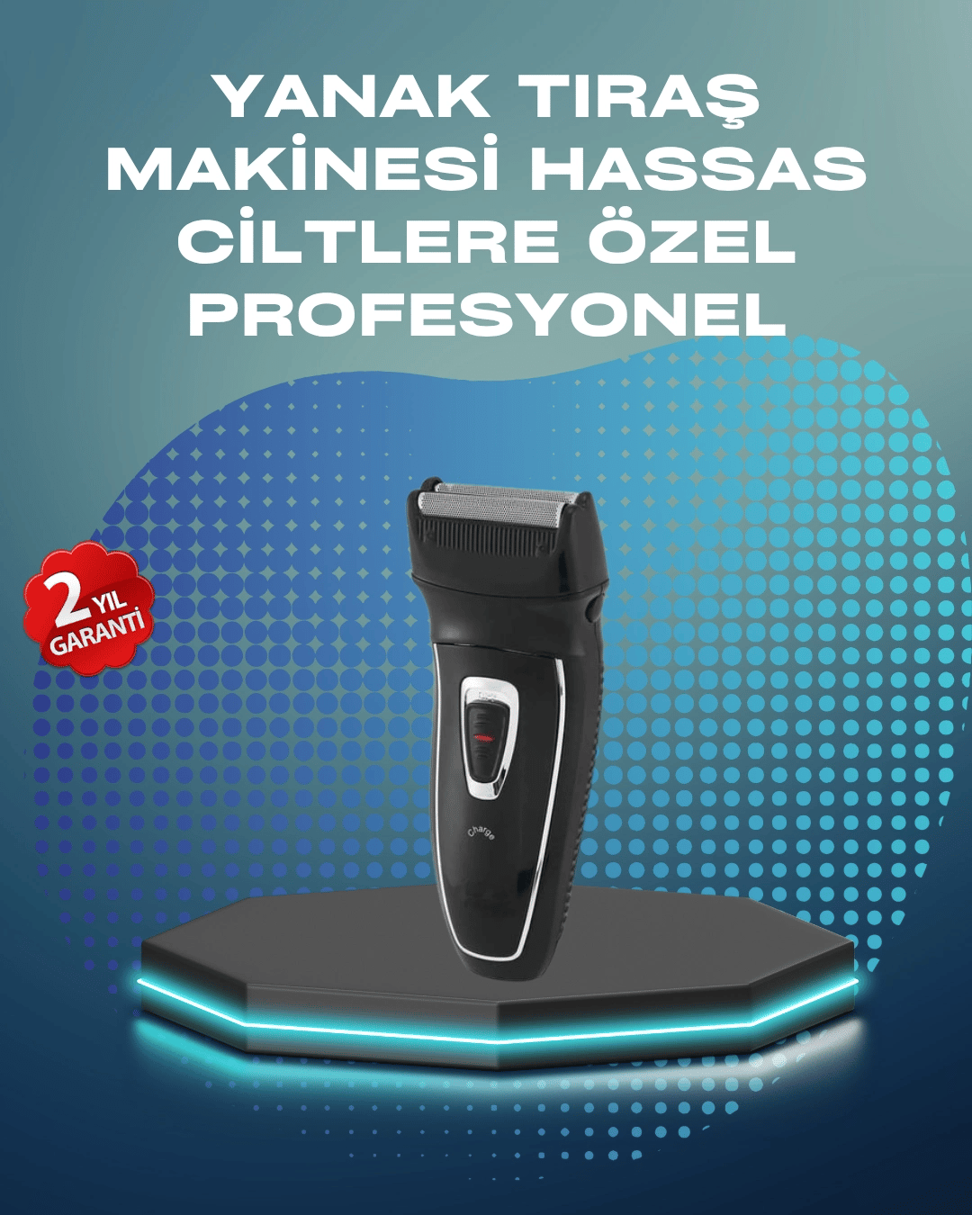 Kablosuz Kuru Tıraş Makinesi Folyo Başlıklı