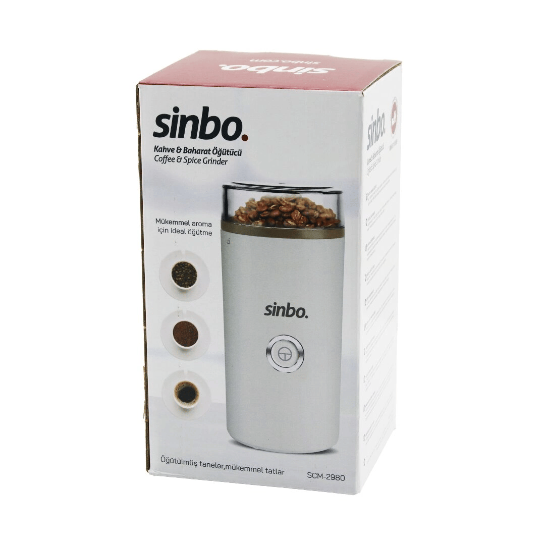 Kahve - Baharat Öğütücü Makine  2 Bıçaklı Çelik Öğütme Haznesi  70gr Öğütme Ac Motor=180w Scm-2980 Bx40