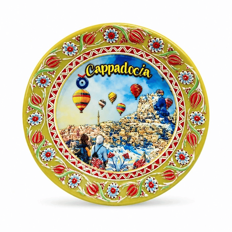 Kapadokya Temalı Seramik Magnet Alk5859