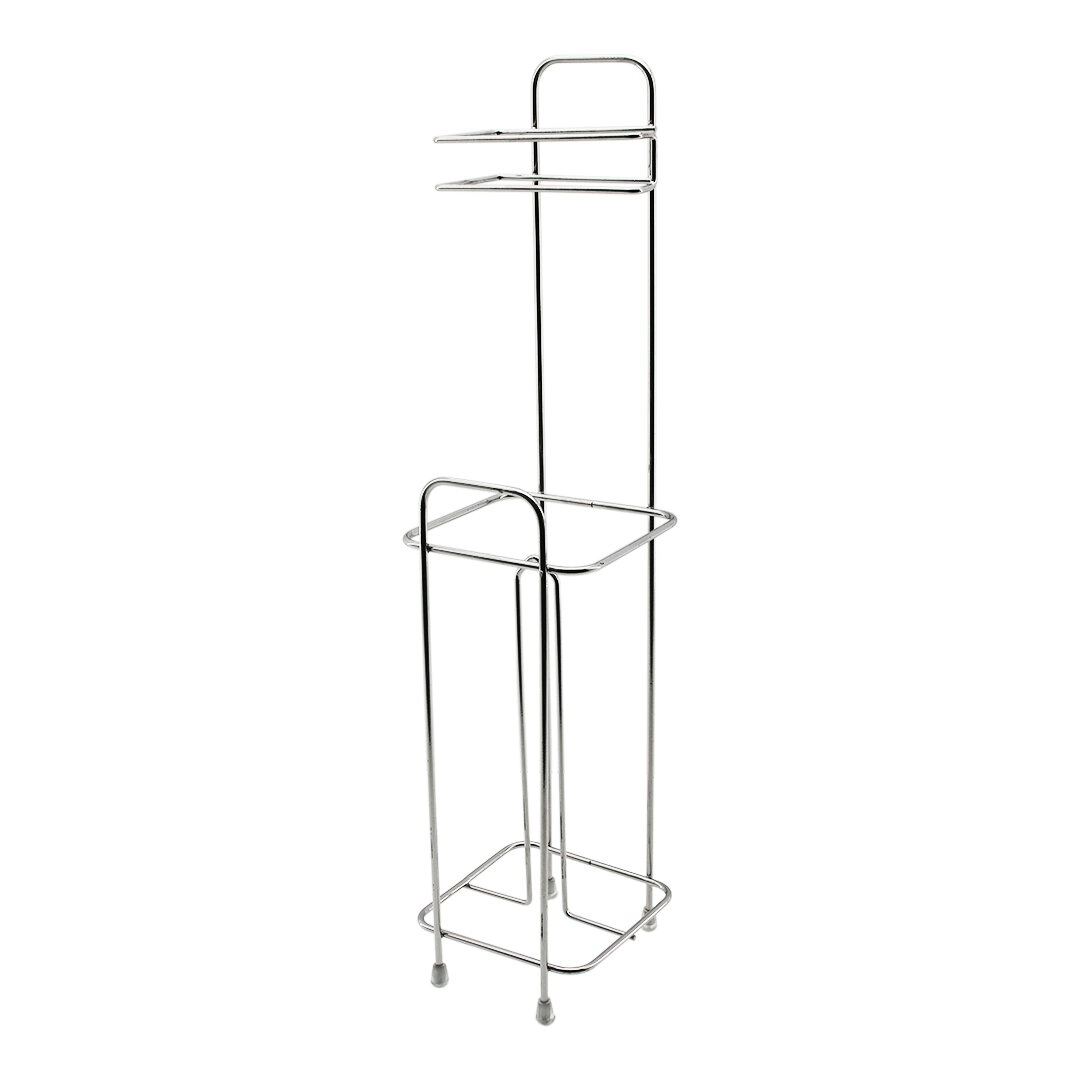 Kare Metal - Krom Yedekli Wc Kağıtlık Bx40